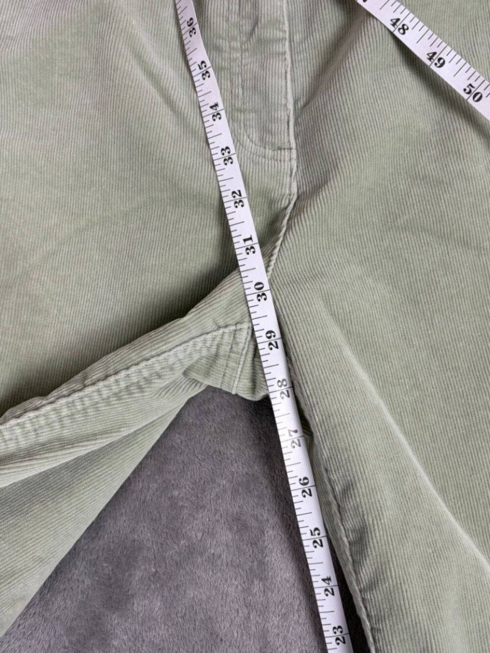 Charter Club Corduroy Pants Women's 10 Green Laura Fit Normcore Retro Academia - Picture 5 of 8